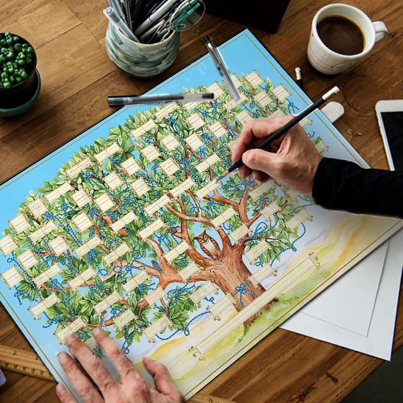 Invulbare stamboom grafiek 6e  - Family Tree Print recensie en prijs