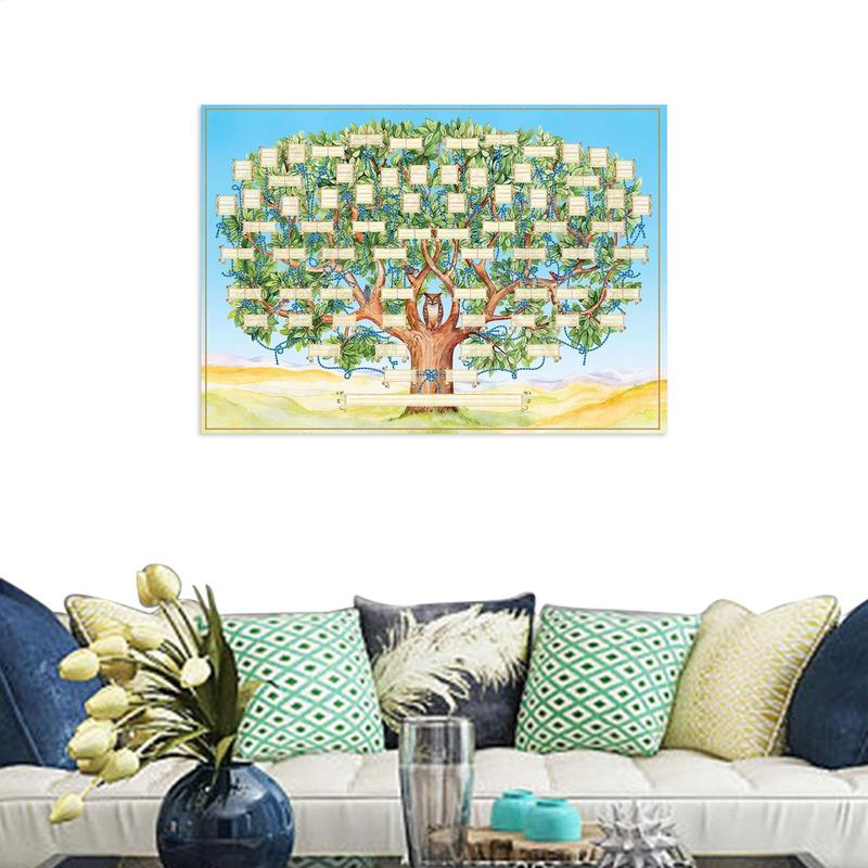 Invulbare stamboom grafiek 6e  - Family Tree Print recensie en prijs