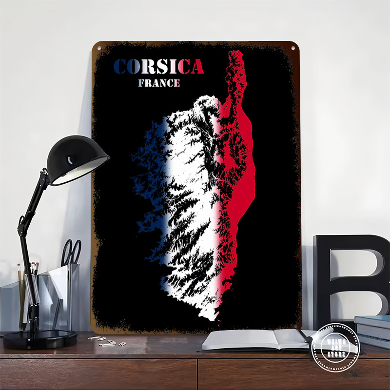 Corsica Frankrijk topografisch - Custom Map Poster recensie en prijs