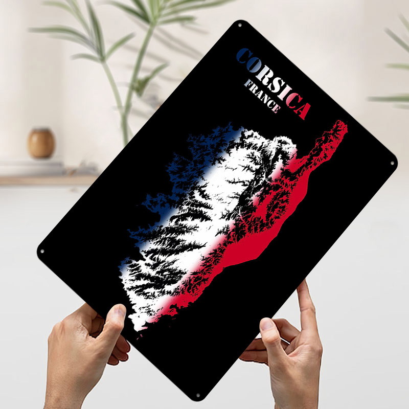 Corsica Frankrijk topografisch - Custom Map Poster recensie en prijs