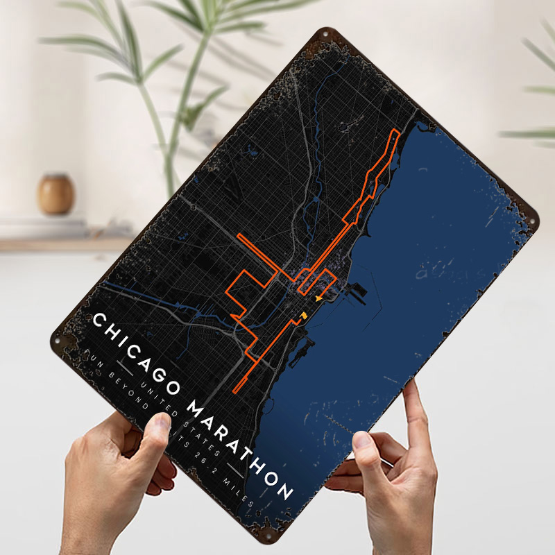 Chicago Marathon Route Map 3D  - Custom Map Poster recensie en prijs