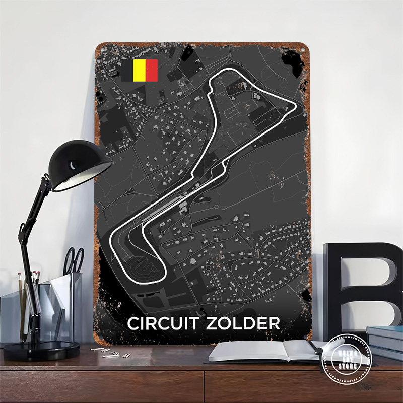 Circuit Zolder Track Map Metal - Custom Map Poster recensie en prijs