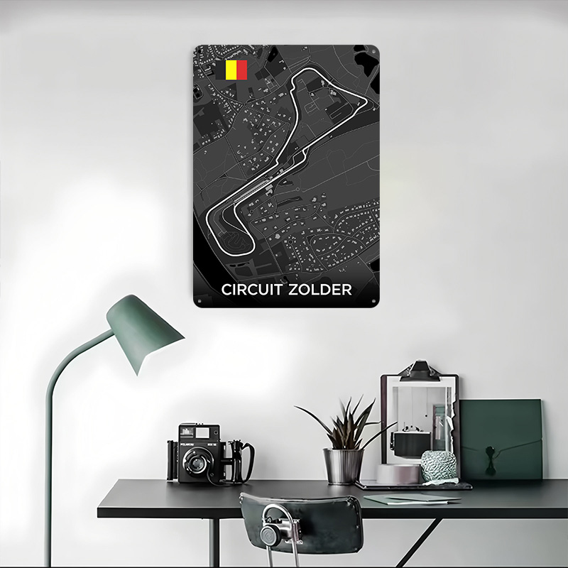 Circuit Zolder Track Map Metal - Custom Map Poster recensie en prijs